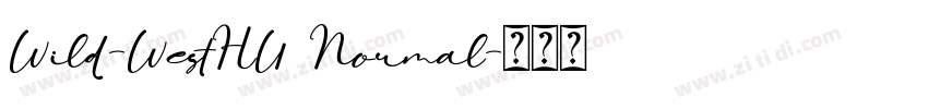 Wild-WestHU Normal字体转换